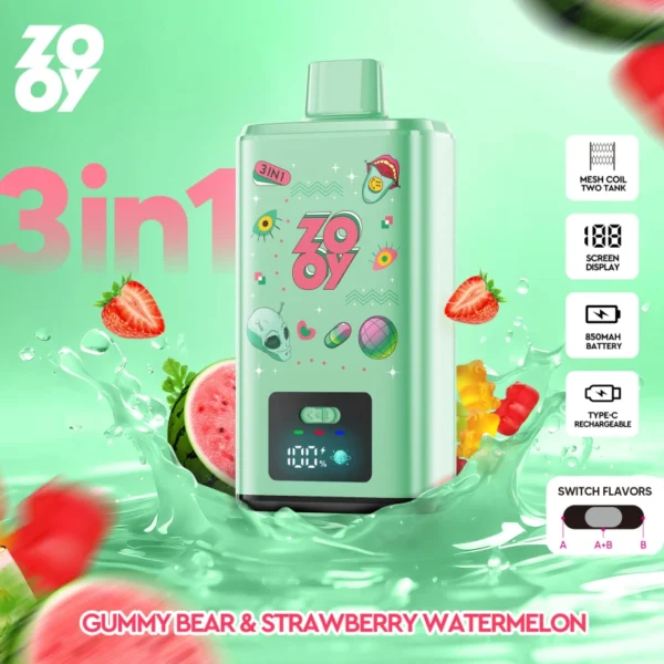 ZOOY 150K Puffs 150000 Triple Flavors 3 in 1 Disposable Vape Wholesale EU Warehouse