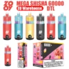 ZOOY Mega 60k Puffs 60000 DTL Shisha Disposable Vape Wholesale EU Warehouse
