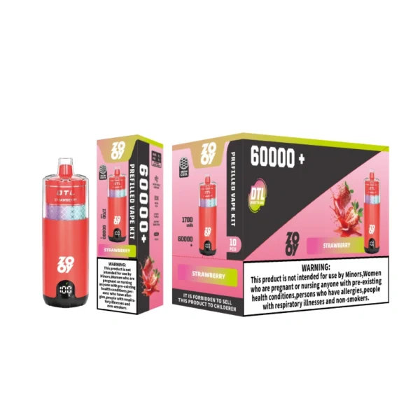 ZOOY Mega 60k Puffs 60000 DTL Shisha Disposable Vape Wholesale EU Warehouse