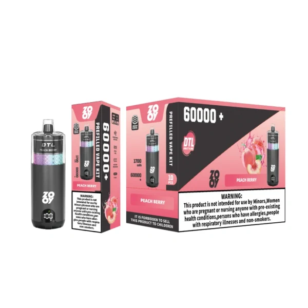 ZOOY Mega 60k Puffs 60000 DTL Shisha Disposable Vape Wholesale EU Warehouse