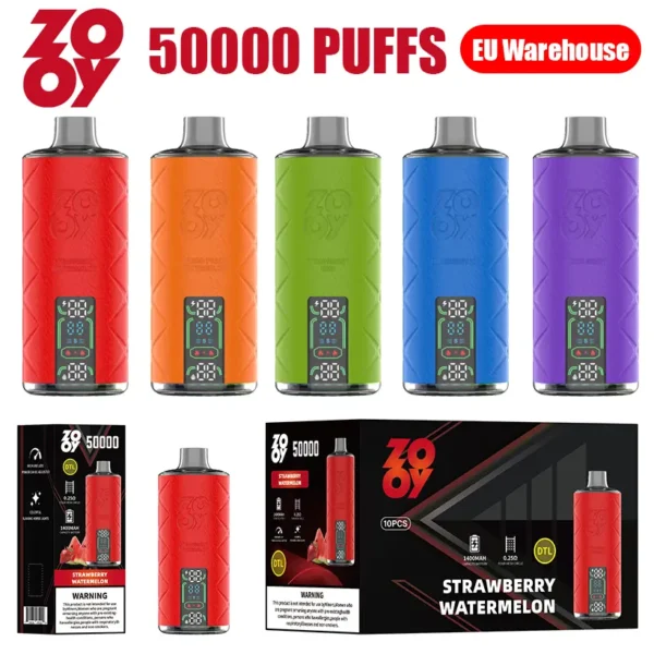 ZOOY Shisha 50K Puffs DTL Disposable Vape 50000 Free Shipping EU Warehouse