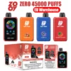 ZOOY ZERO 45k Puffs 45000 Nicotine & Ice Control Disposable Vape Wholesale EU Warehouse