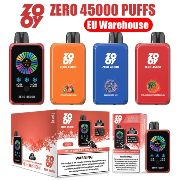 ZOOY ZERO 45k Puffs 45000 Nicotine & Ice Control Disposable Vape Wholesale EU Warehouse