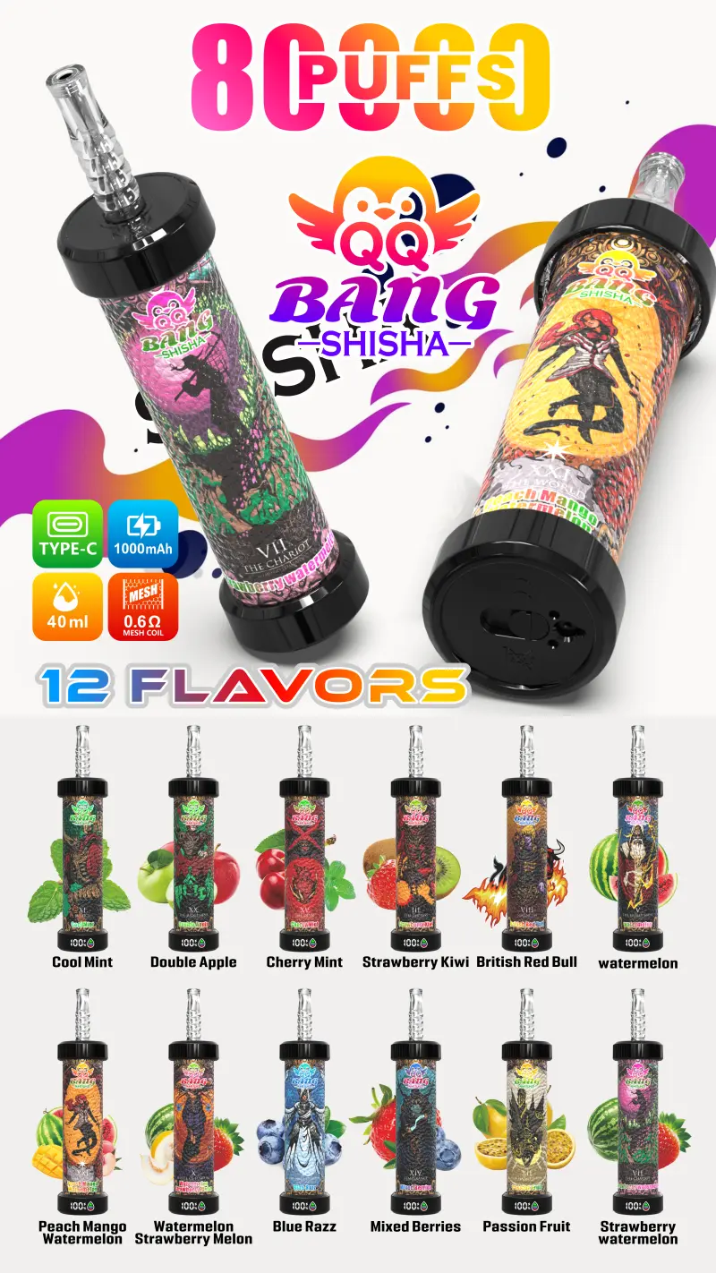 QQ Bang Shisha 80k Puffs 80000 Best Disposable Vape Pen Free Shipping