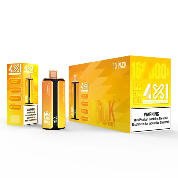 Bang Box 160k Puffs 4 in 1 Adjustable Flavors Disposable Vape Shop Free Shipping