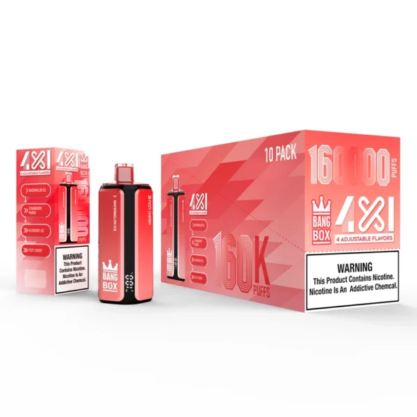 Bang Box 160k Puffs 4 in 1 Adjustable Flavors Disposable Vape Shop Free Shipping