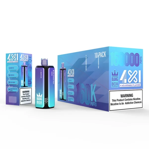 Bang Box 160k Puffs 4 in 1 Adjustable Flavors Disposable Vape Shop Free Shipping