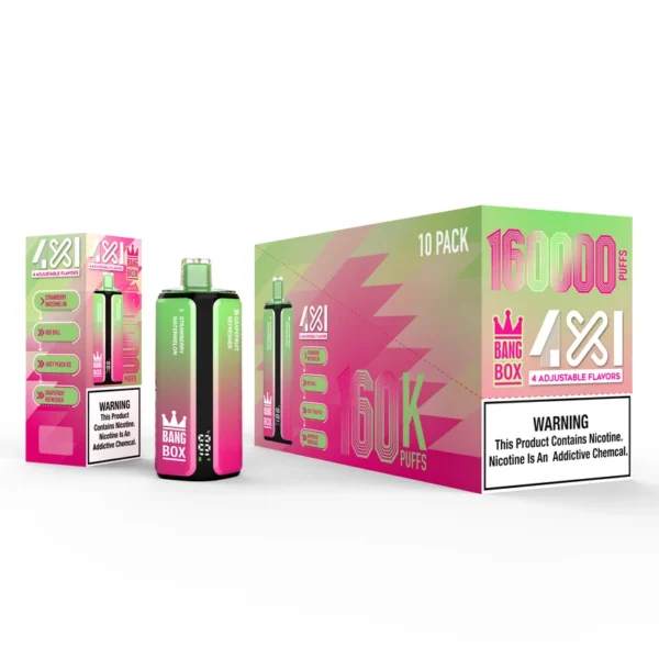 Bang Box 160k Puffs 4 in 1 Adjustable Flavors Disposable Vape Shop Free Shipping