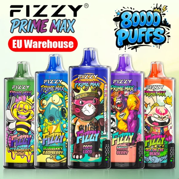 Fizzy 80k Puffs Prime Max Disposable Vape Pen EU Warehouse Free Shipping