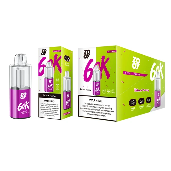 ZOOY 60K Puffs Crystal Disposable Vape EU Warehouse Free Shipping