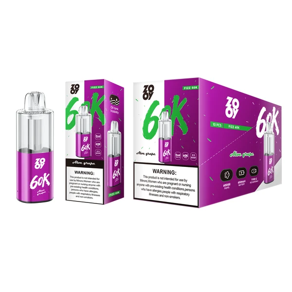 ZOOY 60K Puffs Crystal Disposable Vape EU Warehouse Free Shipping 5 ZOOY 60K Puffs Crystal Disposable Vape EU Warehouse Free Shipping