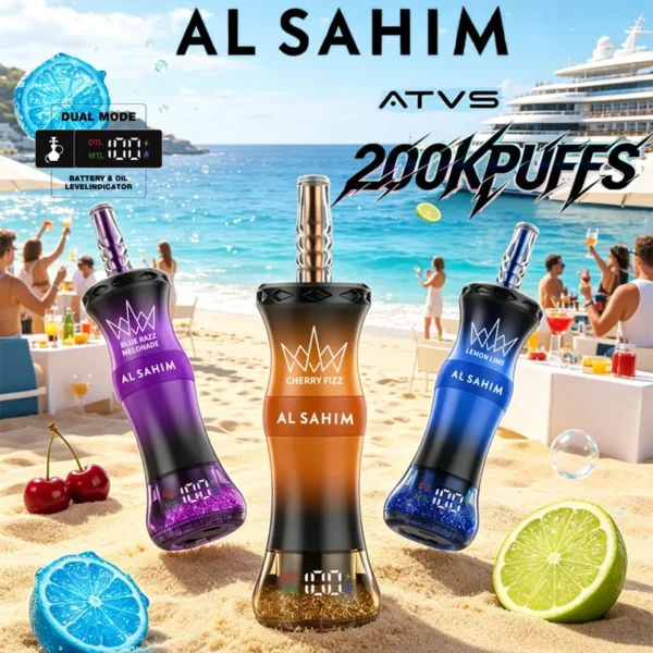 ATVS 200K Puffs AL SAHIM Shisha Rechargeable