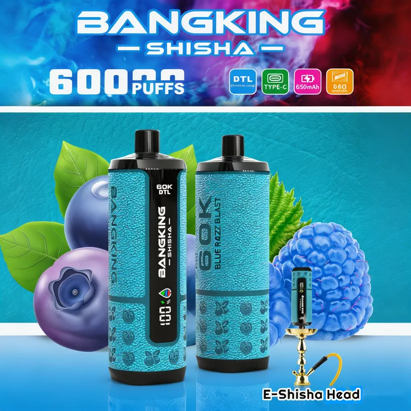 Bang King 60000 Puffs Shisha 60K Rechargeable Disposable Vape DTL Online Wholesale 1 Bang King 60000 Puffs Shisha 60K