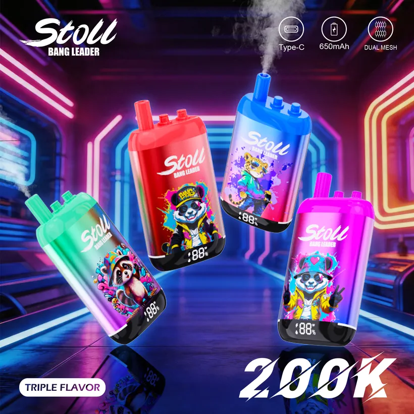Bang Leader Stoll 200K Puffs 3 in 1 Rechargeable Disposable Vape Online Wholesale 1 Bang Leader Stoll 200K Puffs 3 in 1 Rechargeable Disposable Vape