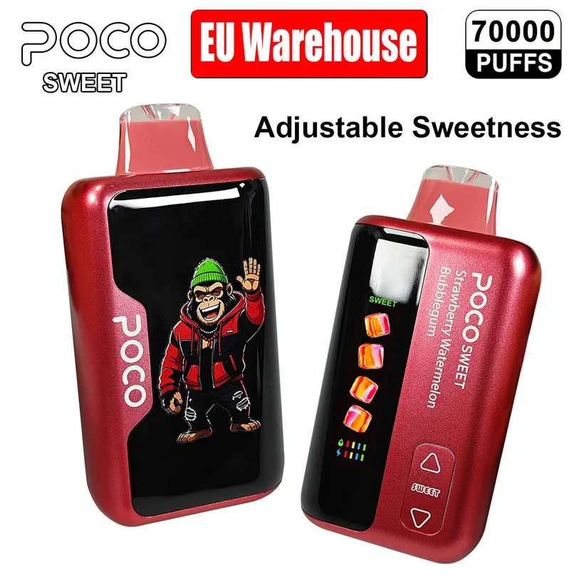 POCO 70000 Puffs Sweet Buy Disposable Vape Online Wholesale Adjustable Sweetness Europe Warehouse 1 POCO 70000K Puffs Sweet Buy Disposable Vape