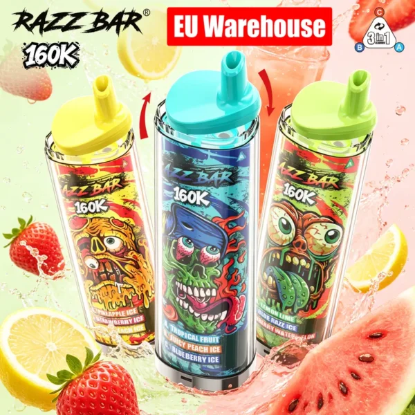 Razz Bar 160K Puffs 3 in 1 Buy Disposable Vape