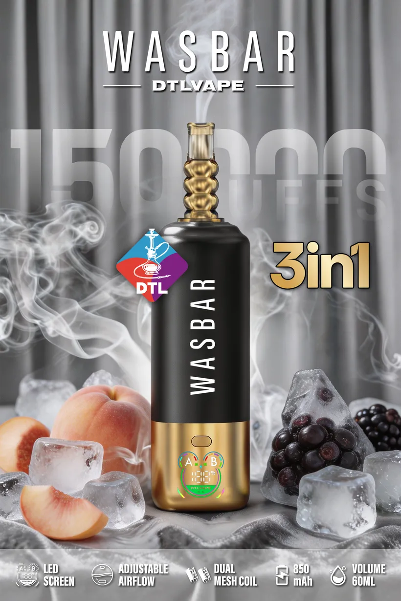 Wasbar 150K Puffs 3 in 1 DTL Vaping
