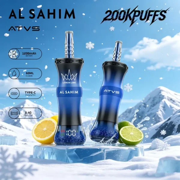 ATVS 200K Puffs AL SAHIM Shisha Rechargeable