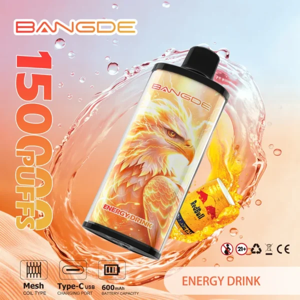 Bang DE 150K Puffs Crystal Rechargeable Disposable Vape Online Wholesale 14 Bang DE 150K Puffs Crystal Rechargeable Disposable Vape