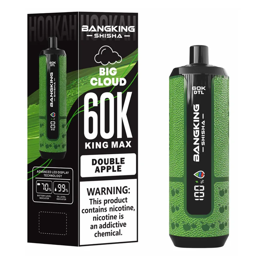 Bang King 60000 Puffs Shisha 60K Rechargeable Disposable Vape DTL Online Wholesale 4 Bang King 60000 Puffs Shisha 60K