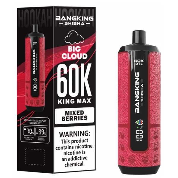 Bang King 60000 Puffs Shisha 60K Rechargeable Disposable Vape DTL Online Wholesale 10 Bang King 60000 Puffs Shisha 60K