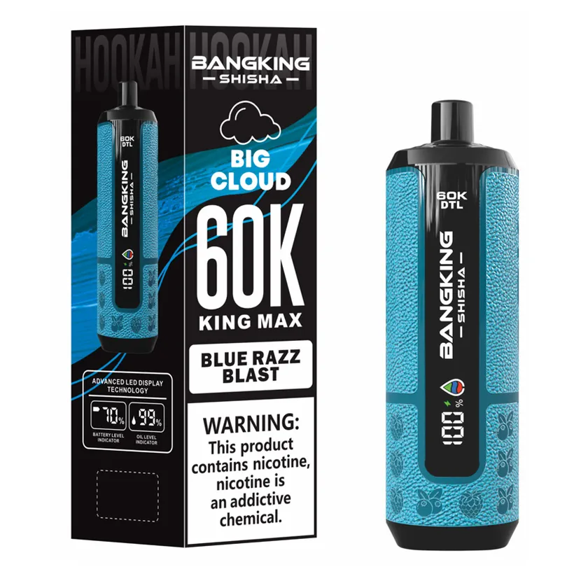 Bang King 60000 Puffs Shisha 60K Rechargeable Disposable Vape DTL Online Wholesale 2 Bang King 60000 Puffs Shisha 60K