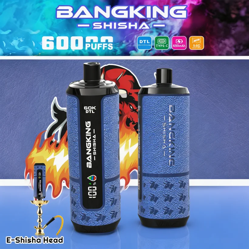 Bang King 60000 Puffs Shisha 60K Rechargeable Disposable Vape DTL Online Wholesale 8 Bang King 60000 Puffs Shisha 60K