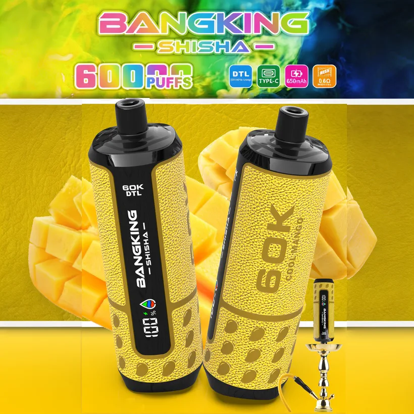 Bang King 60000 Puffs Shisha 60K Rechargeable Disposable Vape DTL Online Wholesale 7 Bang King 60000 Puffs Shisha 60K