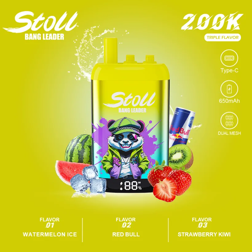 Bang Leader Stoll 200K Puffs 3 in 1 Rechargeable Disposable Vape Online Wholesale 7 Bang Leader Stoll 200K Puffs 3 in 1 Rechargeable Disposable Vape