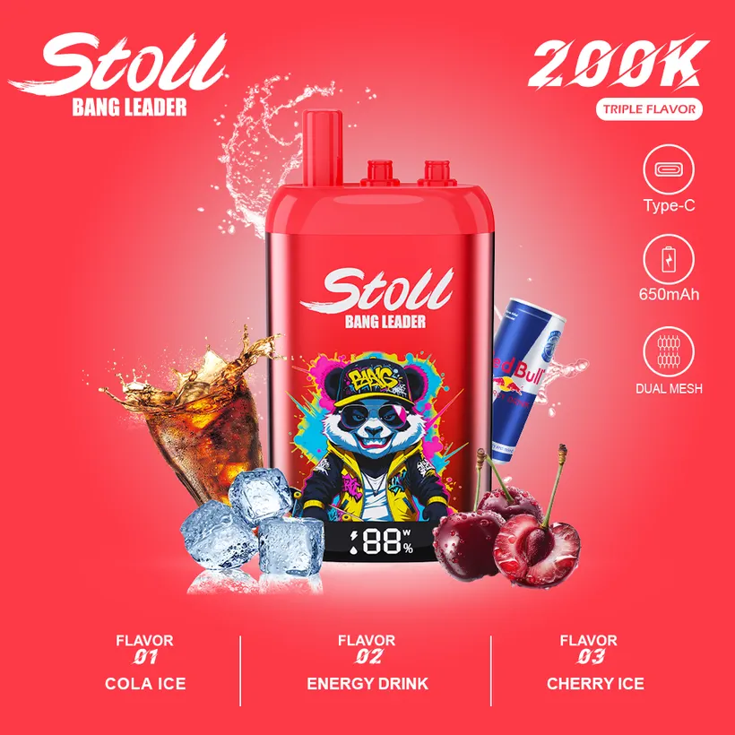 Bang Leader Stoll 200K Puffs 3 in 1 Rechargeable Disposable Vape Online Wholesale 2 Bang Leader Stoll 200K Puffs 3 in 1 Rechargeable Disposable Vape