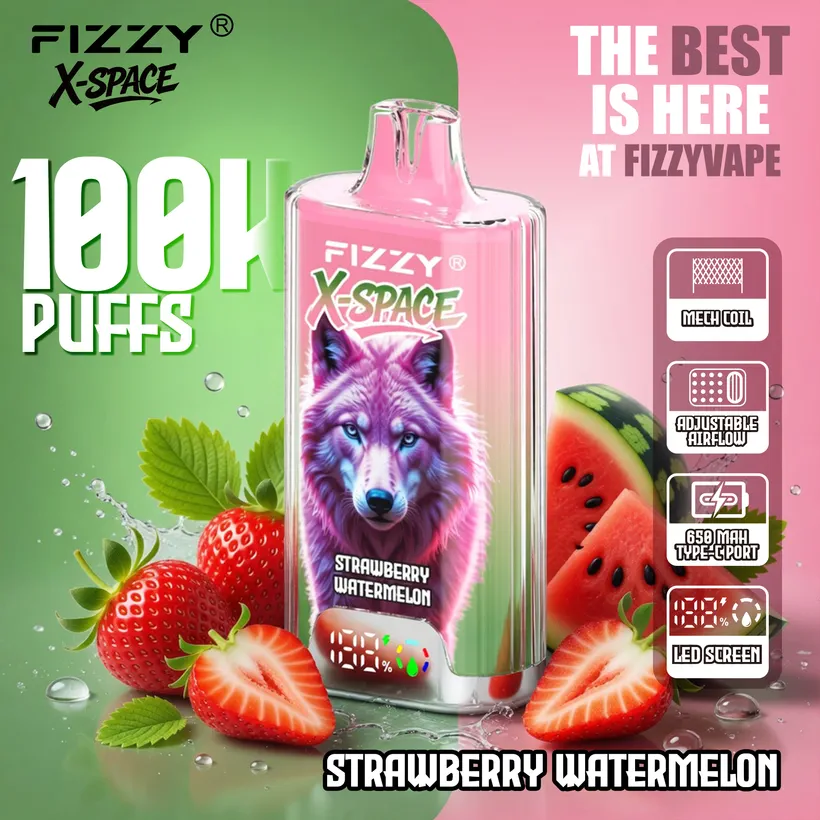 Fizzy 100K Puffs X-Space Crystal Vape Buy Disposable Online Wholesale Europe Warehouse 7 Fizzy 100K Puffs X-Space Crystal Vape