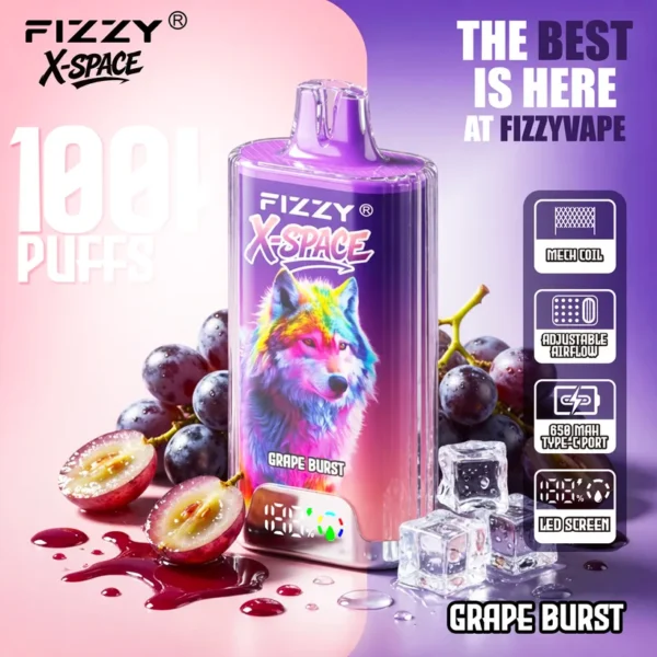 Fizzy 100K Puffs X-Space Crystal Vape Buy Disposable Online Wholesale Europe Warehouse 13 Fizzy 100K Puffs X-Space Crystal Vape