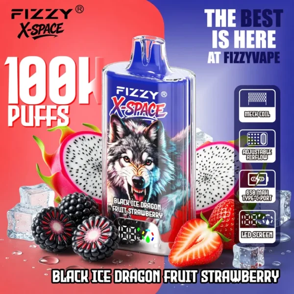 Fizzy 100K Puffs X-Space Crystal Vape Buy Disposable Online Wholesale Europe Warehouse 10 Fizzy 100K Puffs X-Space Crystal Vape