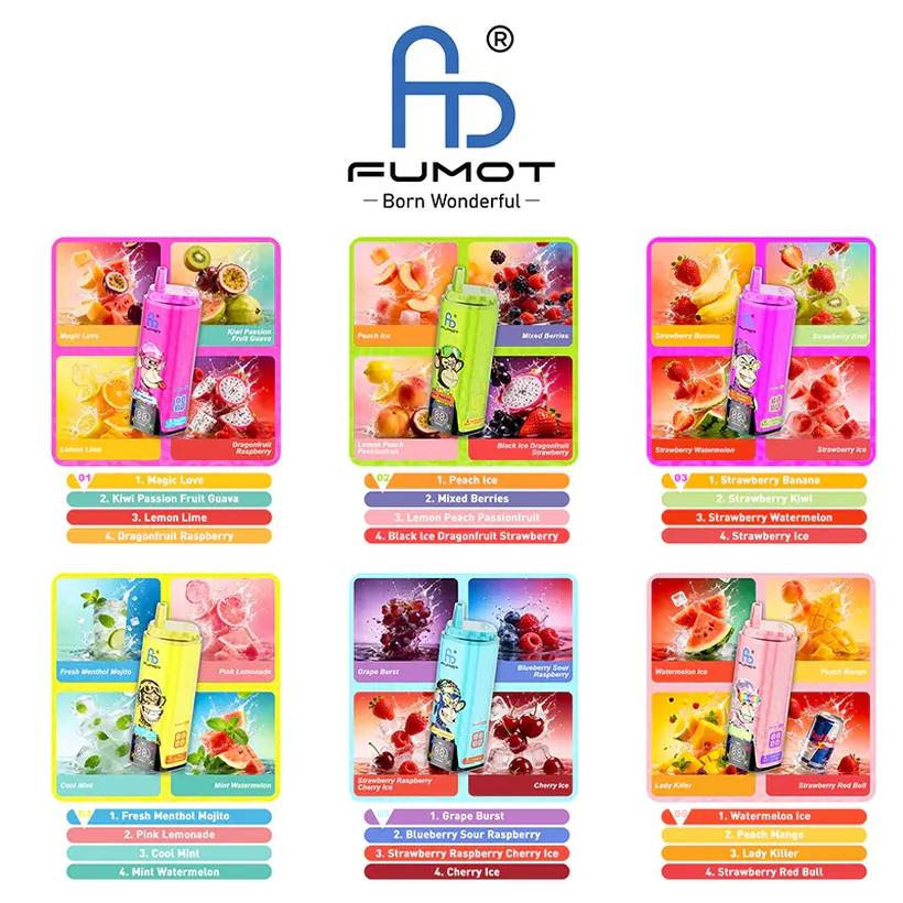 Fumot 80k Puffs ECO 4 in 1 Rechargeable Disposable Vape Online Wholesale 6 Fumot 80k Puffs ECO 4 in 1 Vape