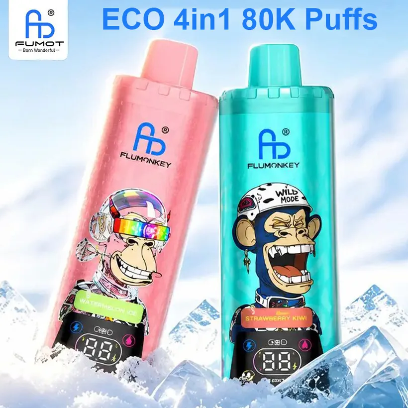 Fumot 80k Puffs ECO 4 in 1 Rechargeable Disposable Vape Online Wholesale 4 Fumot 80k Puffs ECO 4 in 1 Vape