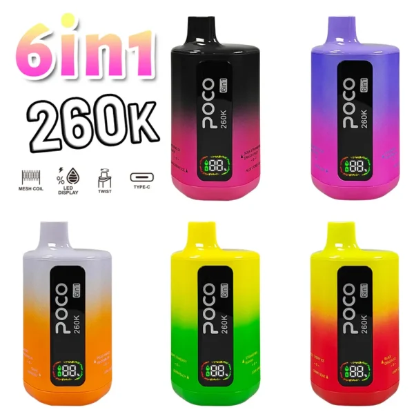 POCO 260K Puffs 6 in 1 Buy Disposable Vape
