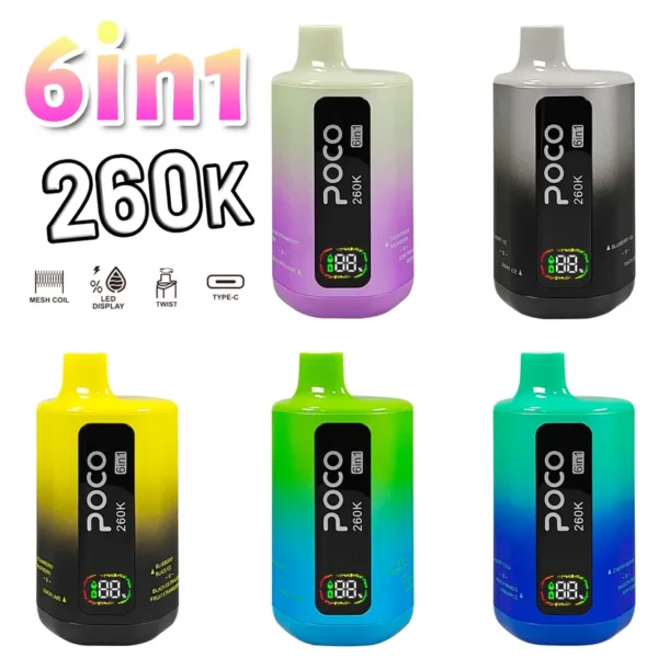 POCO 260K Puffs 6 in 1 Buy Disposable Vape