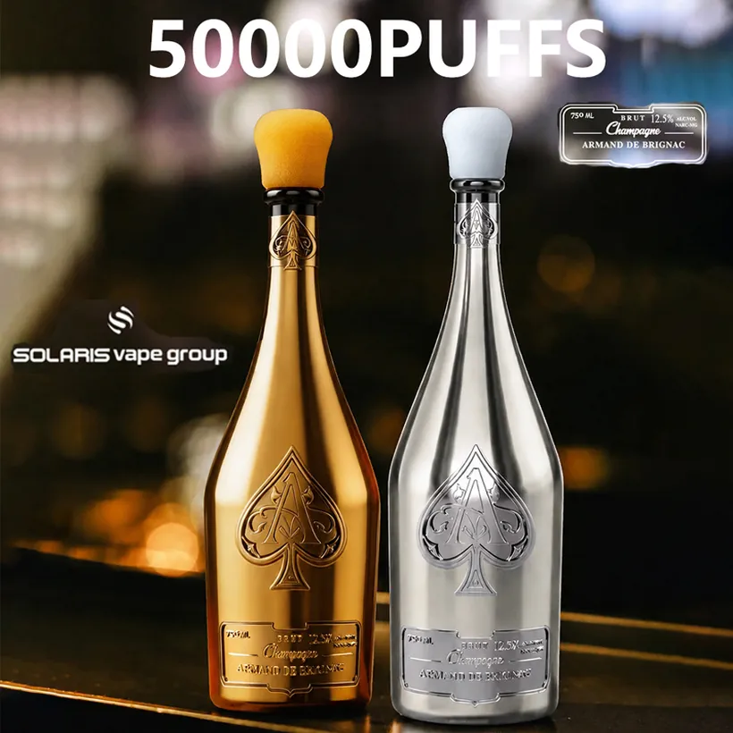 Solaris Champagne 50000 Puffs 50k Armand De Brignac Rechargeable Disposable Vape Online Wholesale 5 Solaris Champagne 50000 Puffs 50k Armand De Brignac Rechargeable