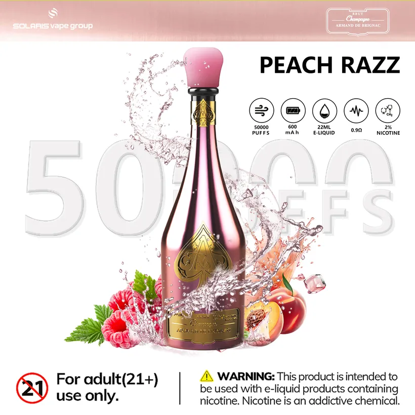 Solaris Champagne 50000 Puffs 50k Armand De Brignac Rechargeable Disposable Vape Online Wholesale 8 Solaris Champagne 50000 Puffs 50k Armand De Brignac Rechargeable