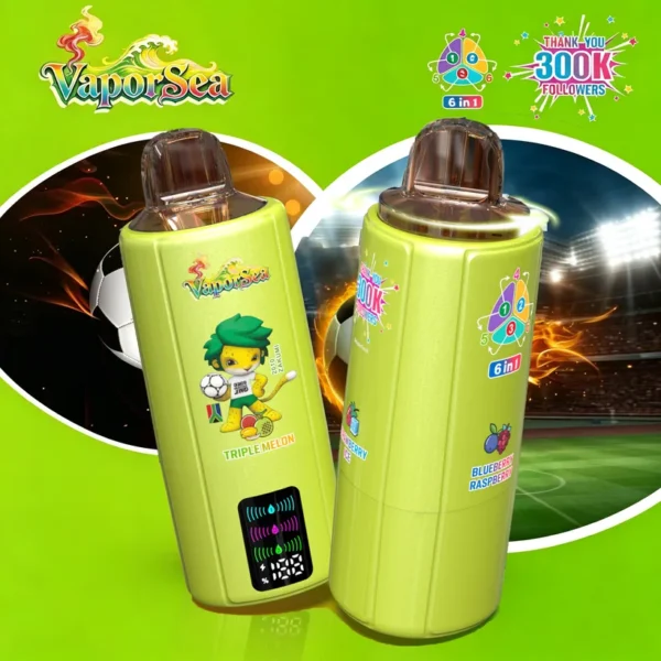 Vaporsea 300K Puffs 6 in 1 Rechargeable Disposable Vape Online Wholesale 14 Vaporsea 300K Puffs 6 in 1 Rechargeable Disposable Vape