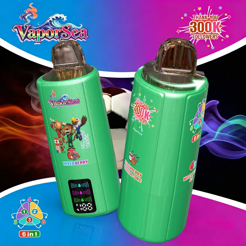 Vaporsea 300K Puffs 6 in 1 Rechargeable Disposable Vape Online Wholesale 6 Vaporsea 300K Puffs 6 in 1 Rechargeable Disposable Vape