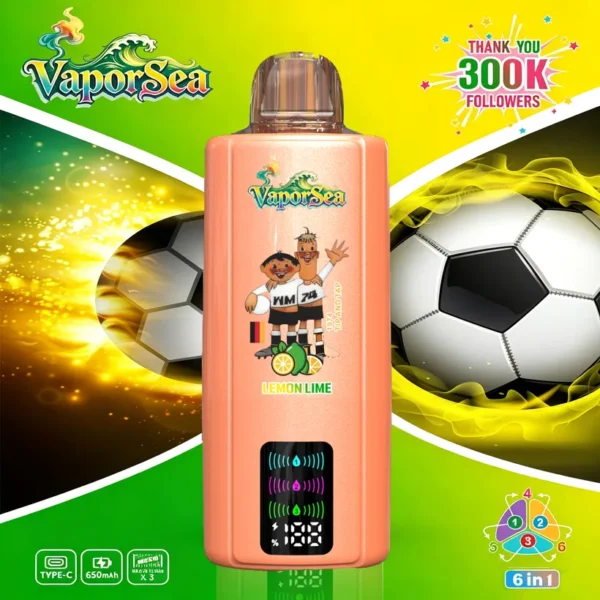Vaporsea 300K Puffs 6 in 1 Rechargeable Disposable Vape Online Wholesale 12 Vaporsea 300K Puffs 6 in 1 Rechargeable Disposable Vape