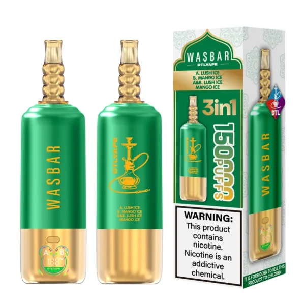 Wasbar 150K Puffs 3 in 1 DTL Vaping