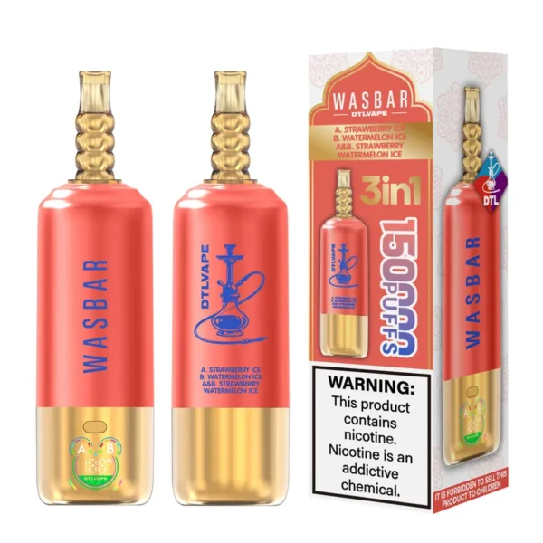 Wasbar 150K Puffs 3 in 1 DTL Vaping