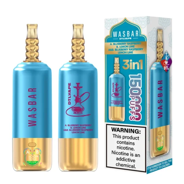 Wasbar 150K Puffs 3 in 1 DTL Vaping