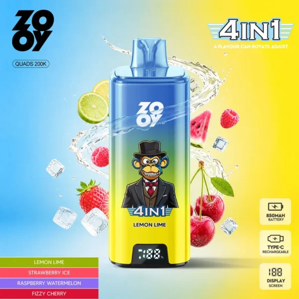 ZOOY 200K Puffs 4 in 1 Buy Disposable Vape Online Wholesale Electronic Cigarette Europe Warehouse 11 ZOOY 200K Puffs 4 in 1 Buy Disposable Vape