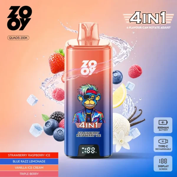 ZOOY 200K Puffs 4 in 1 Buy Disposable Vape Online Wholesale Electronic Cigarette Europe Warehouse 10 ZOOY 200K Puffs 4 in 1 Buy Disposable Vape