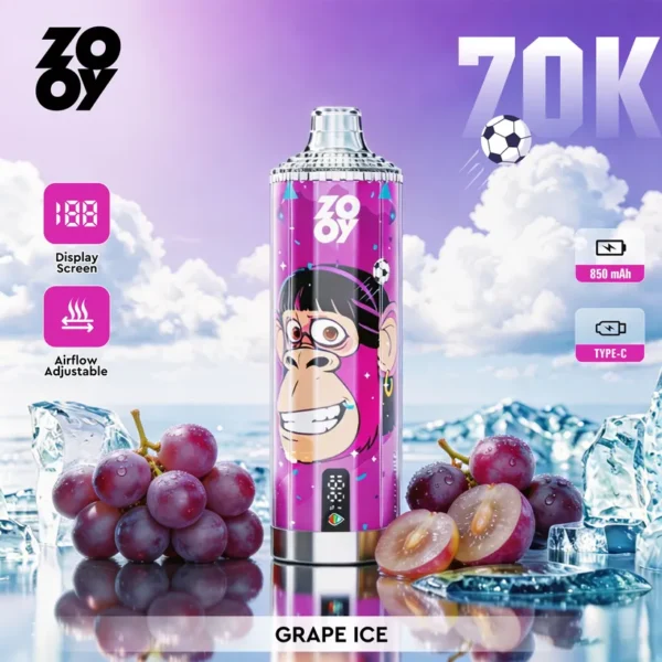 ZOOY 70K Puffs 70000 Crystal Vape Buy Disposable Vaper Online Wholesale Electronic Cigarette Europe Warehouse 12 ZOOY 70K Puffs Crystal Vape Buy Disposable Vaper