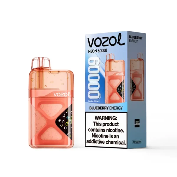 Vozol Neon 60K Puffs 3D Curved Screen Wholesale Rechargeable Visible Liquid Tank Europe Warehouse 12 Vozol Neon 60K