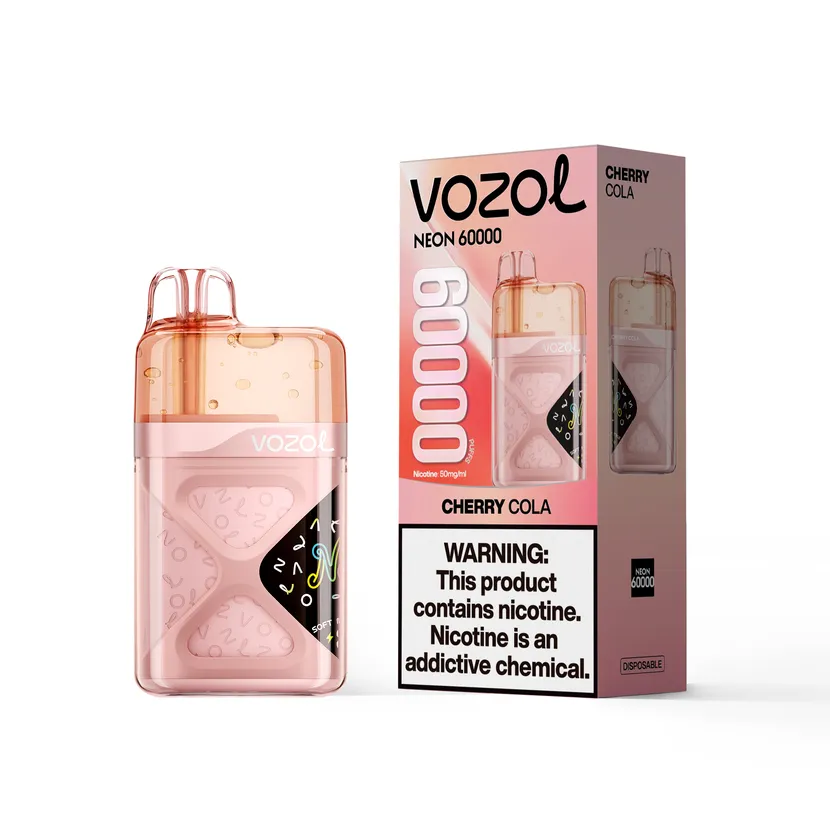 Vozol Neon 60K Puffs 3D Curved Screen Wholesale Rechargeable Visible Liquid Tank Europe Warehouse 3 Vozol Neon 60K